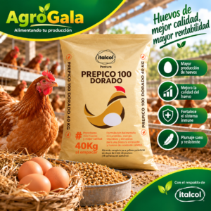 Italcol Prepico 100 Dorado 40 kg – Alimento para Gallinas Ponedoras