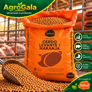 Italcol Cerdo Levante 1 Naranja 40 kg – Alimento para Cerdos