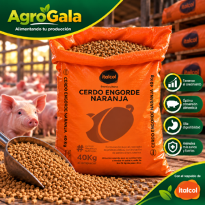 Italcol Cerdo Engorde Naranja 40 kg – Alimento para Cerdos